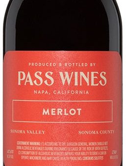 Pass Wines Sonoma Merlot 2018 750-12 2018 (Case only) Sale