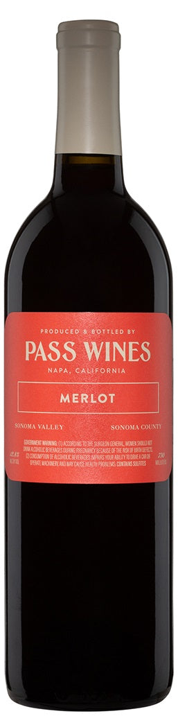 Pass Wines Sonoma Merlot 2018 750-12 2018 (Case only) Sale